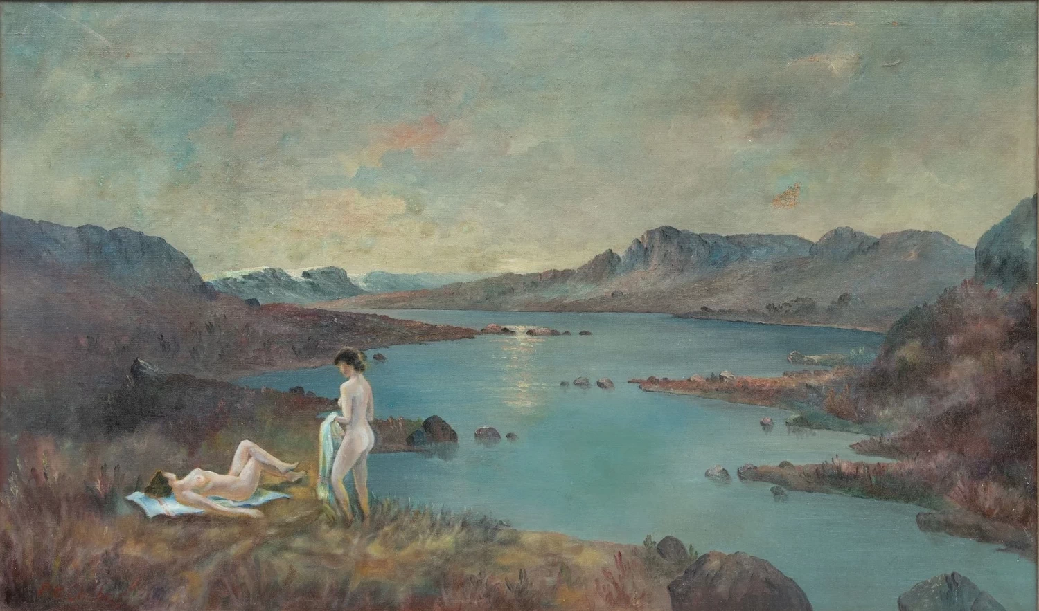 Paul Émile Chabas - Paesaggio con bagnanti